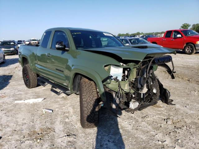 3TYSZ5AN7MT014331 - 2021 TOYOTA TACOMA ACCESS CAB მწვანე ფოტო 4
