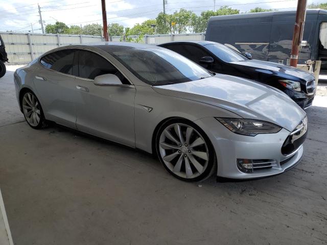 5YJSA1DP4CFS00811 - 2012 TESLA MODEL S Gümüş fotoğraf 4