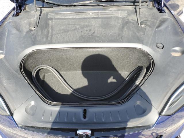 5YJSA1E52NF478574 - 2022 TESLA MODEL S BLUE photo 11