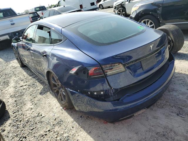 5YJSA1E52NF478574 - 2022 TESLA MODEL S BLUE photo 2