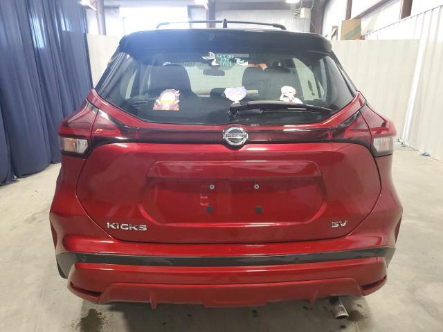 3N1CP5CV8ML520729 - 2021 NISSAN KICKS SV RED photo 6