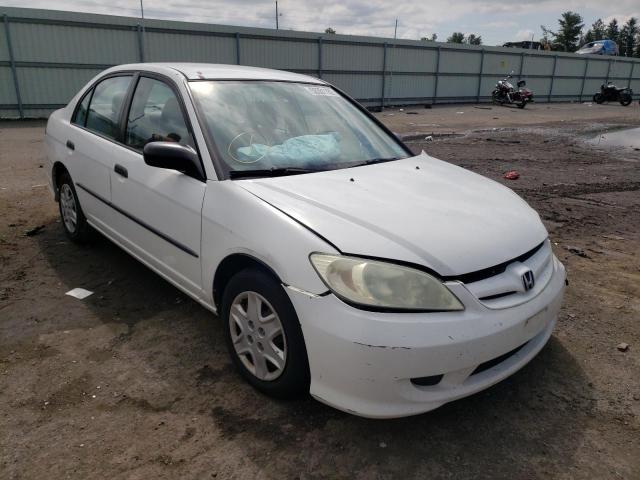 1HGES16334L007568 - 2004 HONDA CIVIC DX VP WHITE photo 1