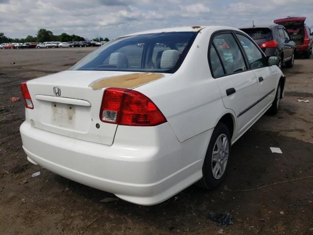 1HGES16334L007568 - 2004 HONDA CIVIC DX VP WHITE photo 4