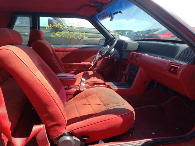1FABP40A8JF227378 - 1988 FORD MUSTANG LX RED photo 5