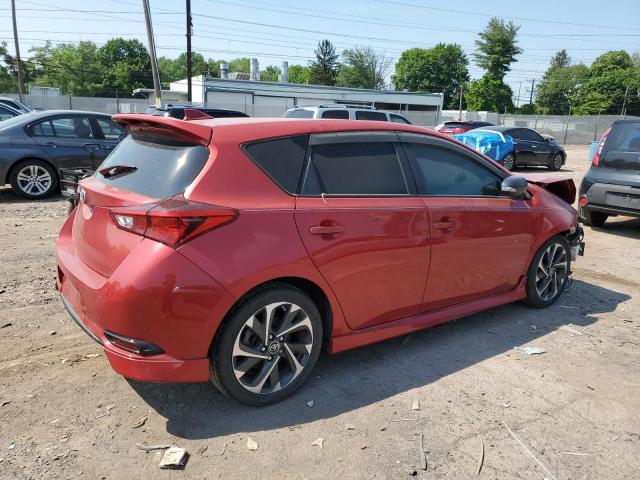 JTNKARJE1JJ562856 - 2018 TOYOTA COROLLA IM أحمر صورة 3