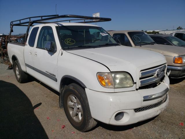 5TBRT34155S471268 - 2005 TOYOTA TUNDRA ACCESS CAB SR5 WHITE photo 1