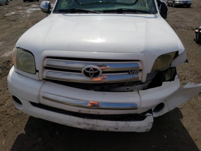 5TBRT34155S471268 - 2005 TOYOTA TUNDRA ACCESS CAB SR5 WHITE photo 9
