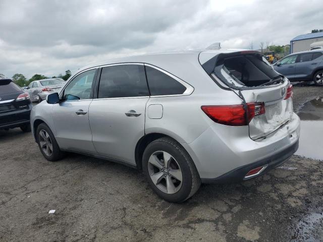 5FRYD4H25EB034382 - 2014 ACURA MDX SILVER photo 2