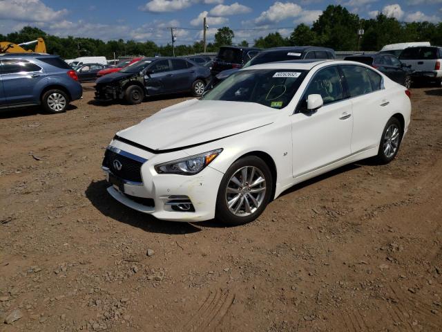 JN1BV7ARXFM409823 - 2015 INFINITI Q50 BASE WHITE photo 2