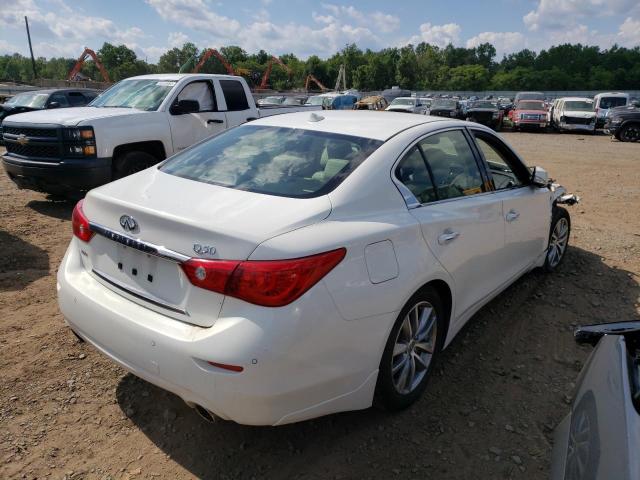 JN1BV7ARXFM409823 - 2015 INFINITI Q50 BASE WHITE photo 4