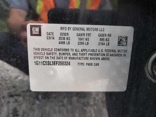 1G11C5SL3EF256324 - 2014 CHEVROLET MALIBU 1LT 黑色 照片 10