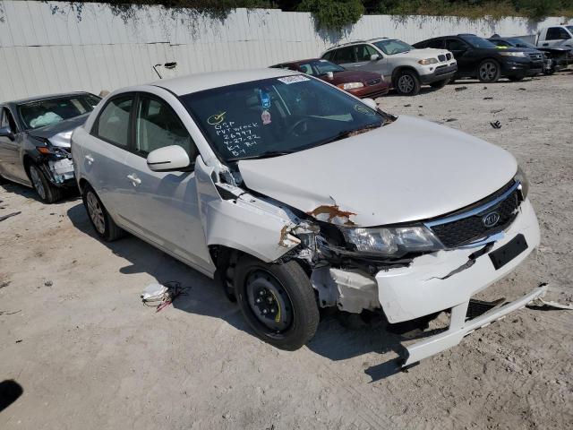 KNAFU4A28C5614207 - 2012 KIA FORTE EX WHITE photo 1