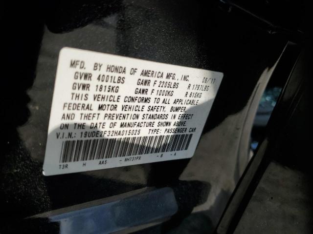 19UDE2F32HA015025 - 2017 ACURA ILX BASE WATCH PLUS BLACK photo 13