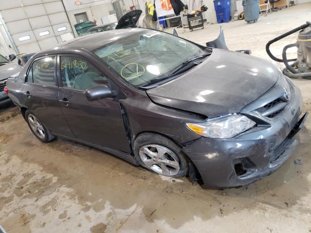 2T1BU4EE0BC658239 - 2011 TOYOTA COROLLA BASE GRAY photo 9
