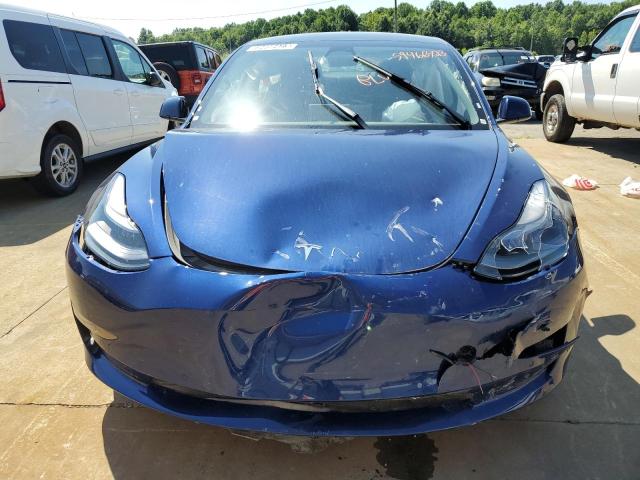 5YJ3E1EA5NF371895 - 2022 TESLA MODEL 3 BLUE photo 5