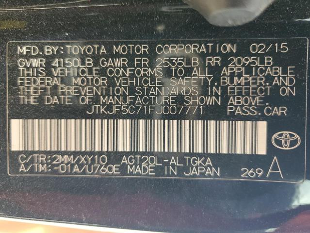 JTKJF5C71FJ007771 - 2015 TOYOTA SCION TC 双色 照片 13