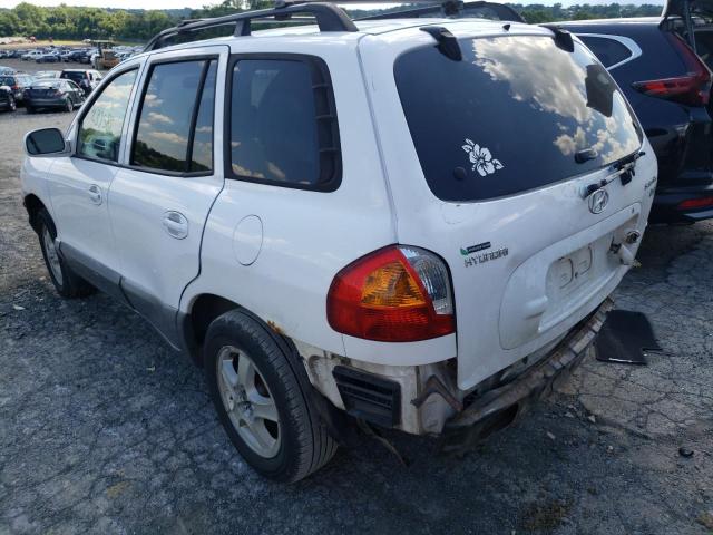 KM8SC13E53U518434 - 2003 HYUNDAI SANTA FE GLS WHITE photo 3