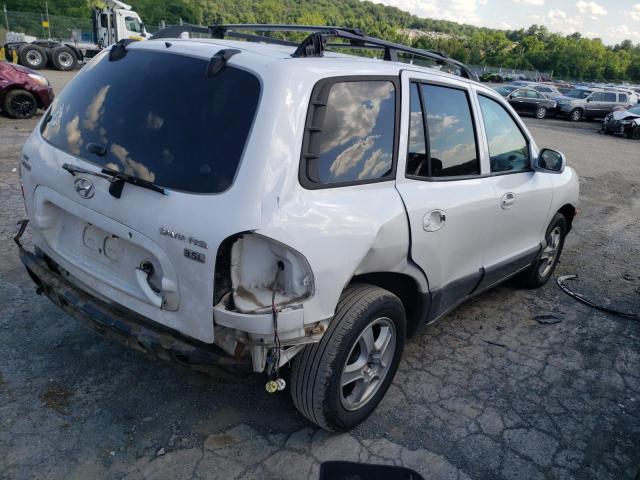 KM8SC13E53U518434 - 2003 HYUNDAI SANTA FE GLS WHITE photo 4