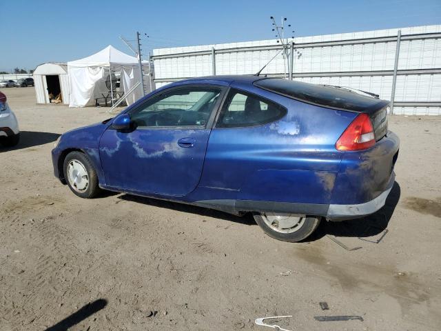 JHMZE13702T001639 - 2002 HONDA INSIGHT BLUE photo 2