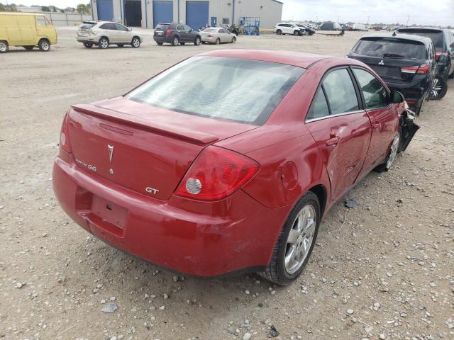 1G2ZH58N274253194 - 2007 PONTIAC G6 GT RED photo 4