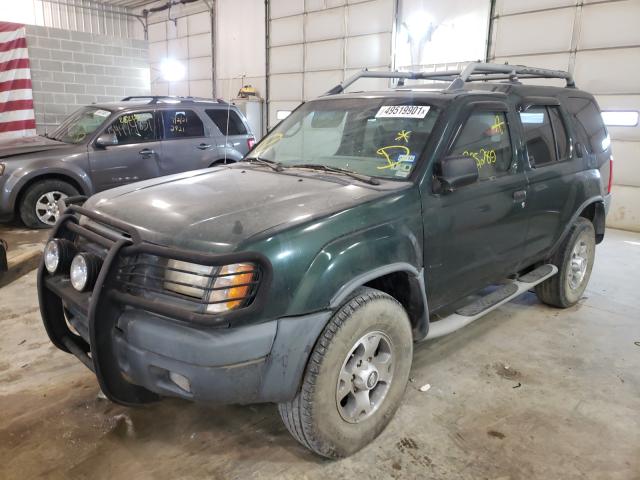 5N1ED28T4YC553261 - 2000 NISSAN XTERRA XE GREEN photo 2