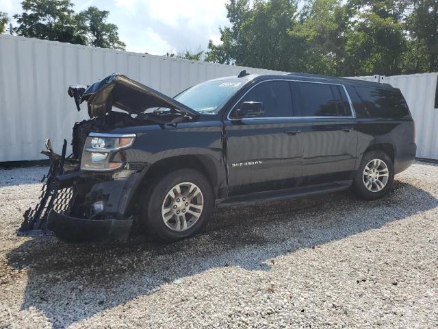 1GNSCJKC0FR747901 - 2015 CHEVROLET SUBURBAN C1500 LT BLACK photo 1