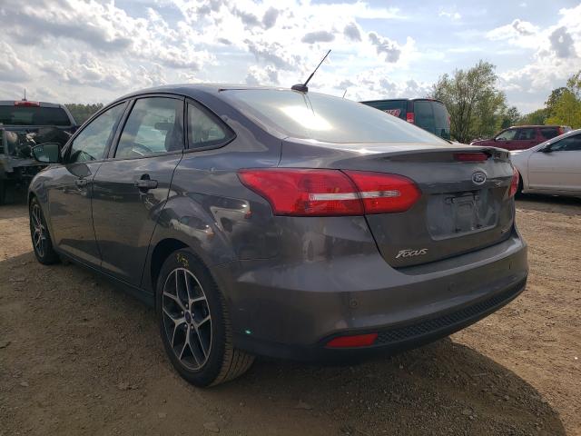 1FADP3H21JL228213 - 2018 FORD FOCUS SEL GRAY photo 3