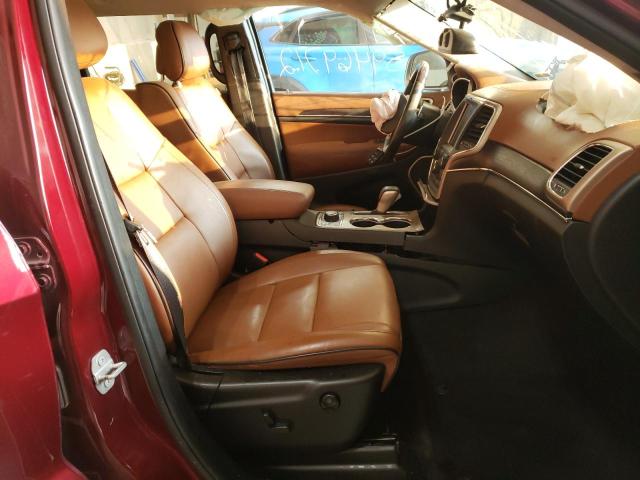 1C4RJFJG9GC306352 - 2016 JEEP GRAND CHER SUMMIT ბურგუნდია ფოტო 5