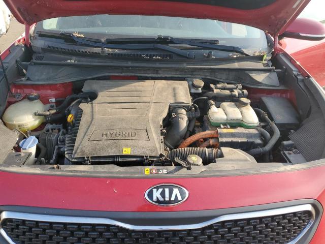 KNDCC3LC9H5041821 - 2017 KIA NIRO EX RED photo 11