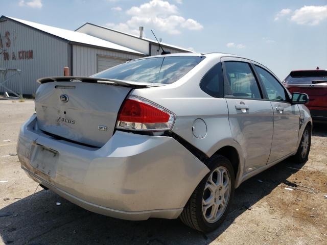 1FAHP35N18W214482 - 2008 FORD FOCUS SES SE SILVER photo 4