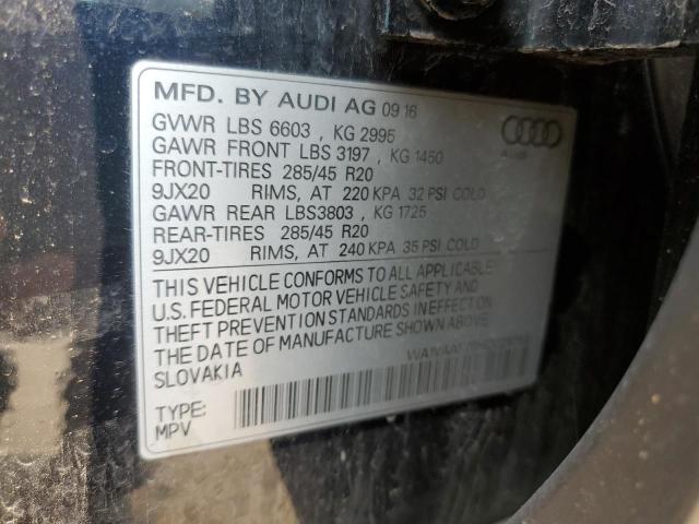 WA1VAAF70HD029753 - 2017 AUDI Q7 PRESTIGE CHARCOAL photo 13