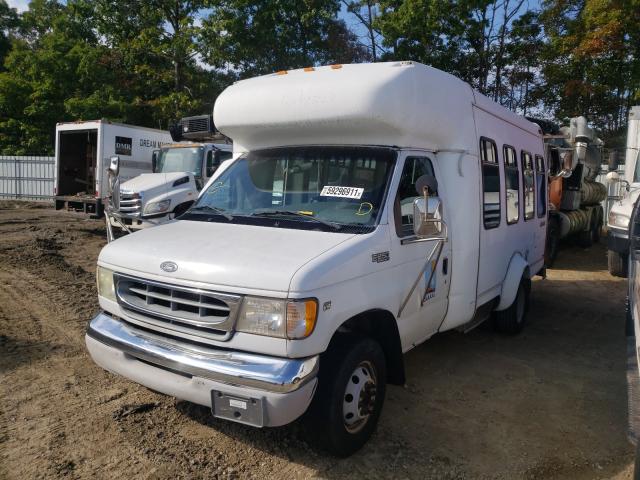 1FDWE35L1YHA89294 - 2000 FORD ECONOLINE E350 SUPER DUTY CUTAWAY VAN WHITE photo 2