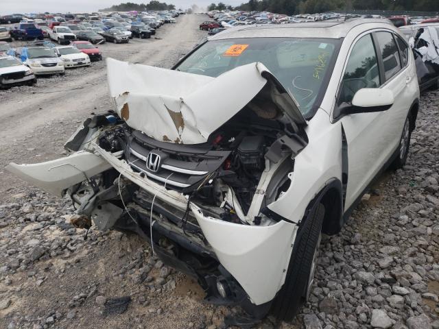 5J6RM3H70DL004479 - 2013 HONDA CR-V EXL WHITE photo 2