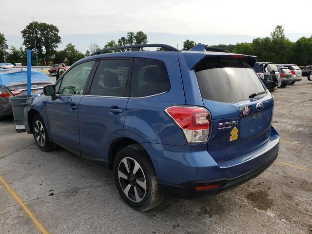 JF2SJARC0HH452697 - 2017 SUBARU FORESTER 2.5I LIMITED BLUE photo 2