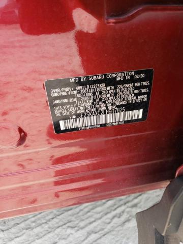 JF2SKAXC2LH607825 - 2020 SUBARU FORESTER TOURING 红色 照片 12