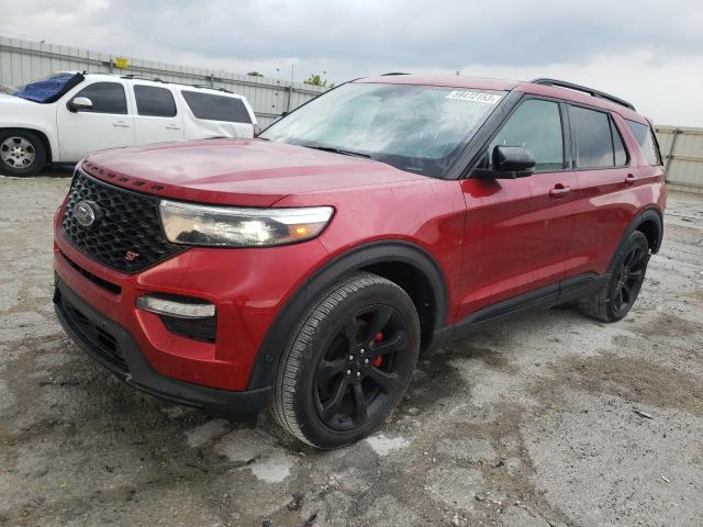 1FM5K8GC0NGA14313 - 2022 FORD EXPLORER ST RED photo 1