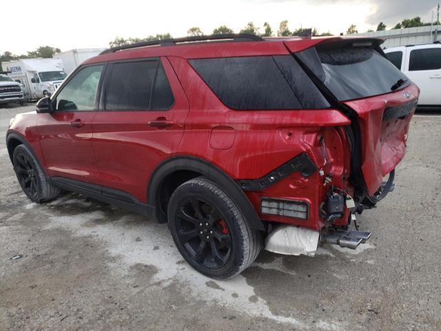 1FM5K8GC0NGA14313 - 2022 FORD EXPLORER ST RED photo 2