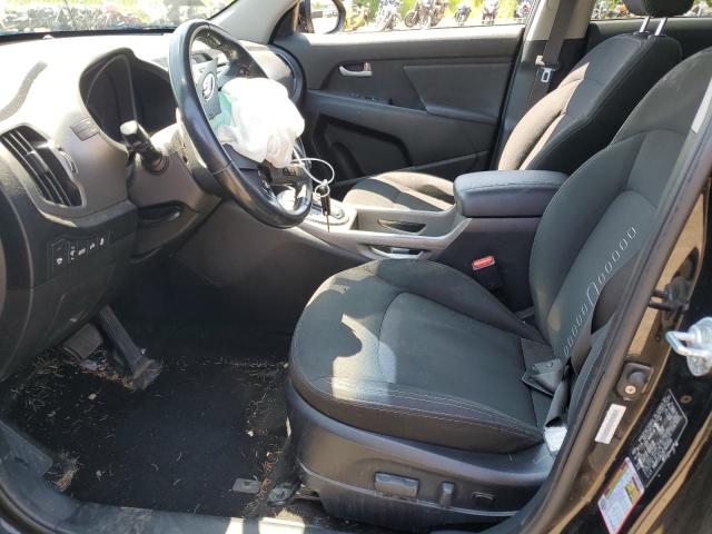 KNDPCCAC2E7603501 - 2014 KIA SPORTAGE EX BLACK photo 7