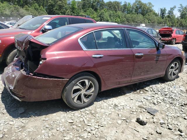 1HGCR2F35GA201639 - 2016 HONDA ACCORD LX RED photo 3