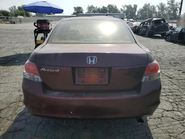 1HGCP2F37AA042569 - 2010 HONDA ACCORD LX BURGUNDY photo 6