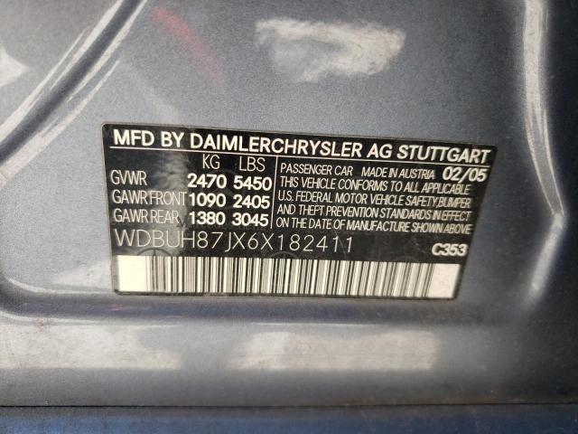 WDBUH87JX6X182411 - 2006 MERCEDES-BENZ E 350 4MATIC WAGON BLUE photo 14