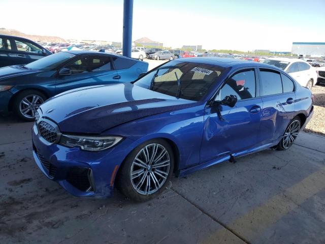 3MW5U7J08M8B86395 - 2021 BMW M340I BLUE photo 1