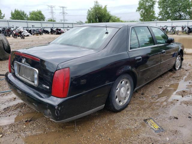 1G6KE57Y22U303895 - 2002 CADILLAC DEVILLE DHS BLACK photo 3