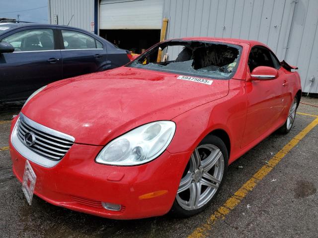 JTHFN48Y540056890 - 2004 LEXUS SC 430 RED photo 1