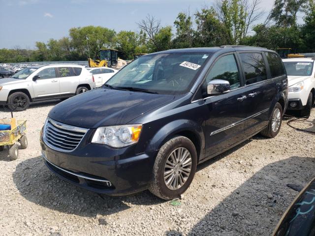 2C4RC1CG8DR777227 - 2013 CHRYSLER TOWN & COU TOURING L BLUE photo 1