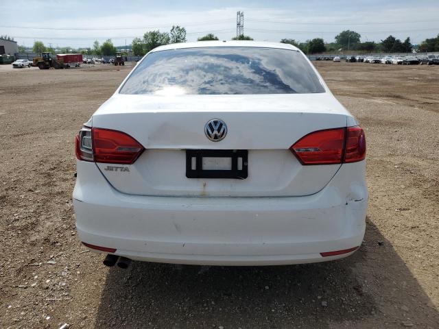 3VW2K7AJ0EM311707 - 2014 VOLKSWAGEN JETTA BASE WHITE photo 6