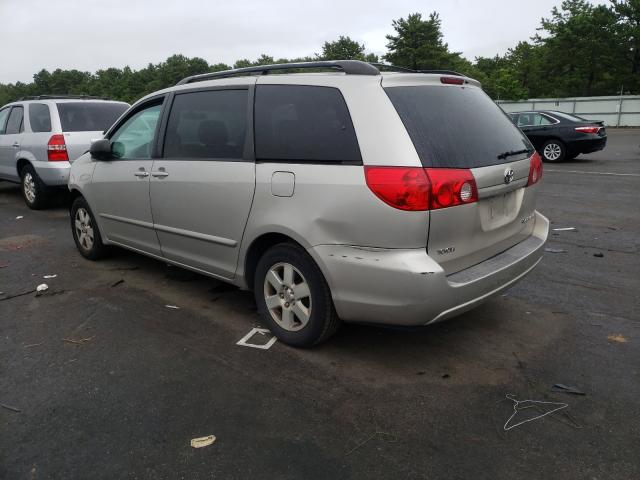 5TDZK23C08S222775 - 2008 TOYOTA SIENNA CE SILVER photo 3