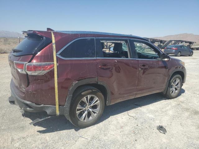 5TDKKRFH4FS083233 - 2015 TOYOTA HIGHLANDER XLE Կարմիր լուսանկար 3