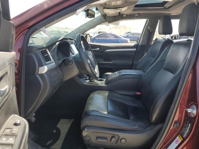 5TDKKRFH4FS083233 - 2015 TOYOTA HIGHLANDER XLE Կարմիր լուսանկար 7