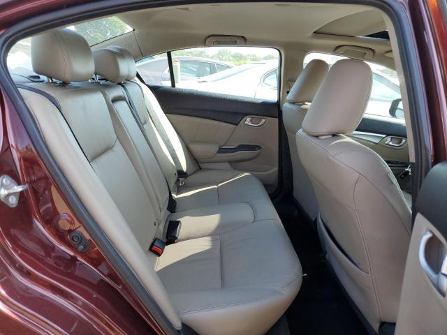19XFB2F9XFE220221 - 2015 HONDA CIVIC EXL 勃艮第红 照片 10